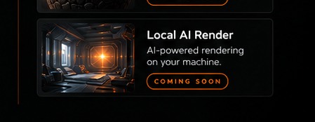 Local AI Render concept